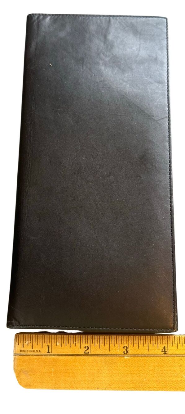 Mercedes Benz Black Leather Billfold Wallet Organizer Clutch Car Memorabilia